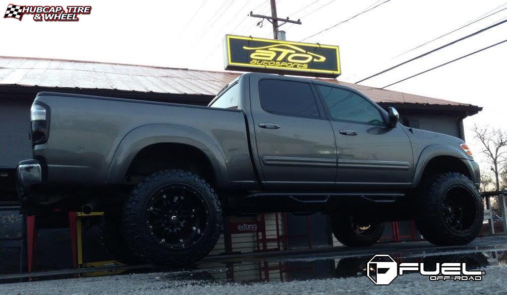 vehicle gallery/toyota tundra fuel hostage d531 0X0  Matte Black wheels and rims